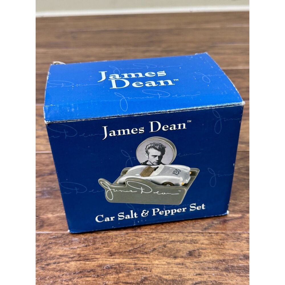 NEW - Vintage James Dean Car Salt and Pepper Set